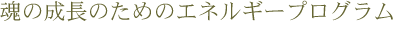 魂の成長のためのエネルギープログラム